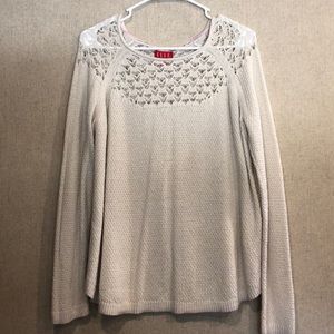 Beige knit sweater